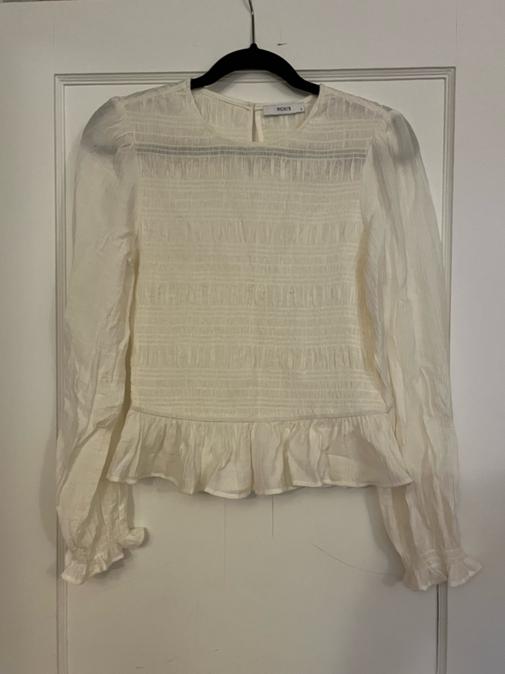 Ricki’s Smocked Peplum Blouse Size S - Picture 6 of 10